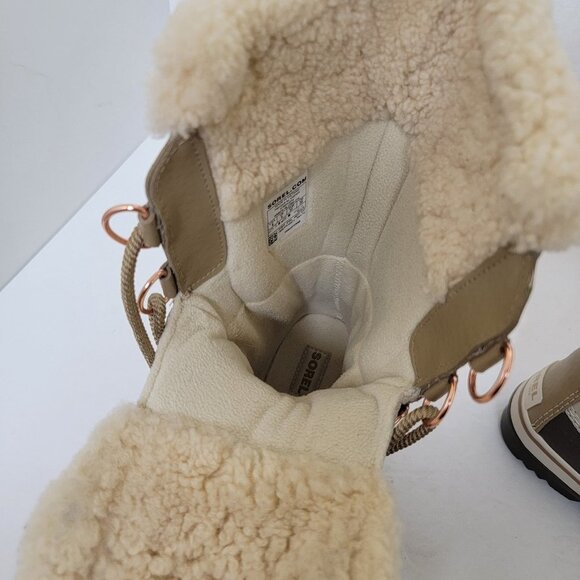 Sorel Tofino II Holiday Snow Boots Winter Tan Insulated Size 6 - Picture 11 of 16